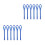 12Pièces Boucles Nylon Bleu Résistantes Pour Transport Et Sécurisation 4