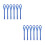 12Pièces Boucles Nylon Bleu Résistantes Pour Transport Et Sécurisation 9