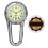 2Pz Orologio A Clip Bianco Resistente Con Luce Notturna 9