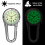 2Pz Orologio A Clip Bianco Resistente Con Luce Notturna 6