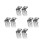 8Pz Kit Supporti Per Tende A Rullo Argento Facile Installazione Casa 7