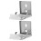 8Pz Kit Supporti Per Tende A Rullo Argento Facile Installazione Casa 3