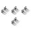 8Pz Kit Supporti Per Tende A Rullo Argento Facile Installazione Casa 9