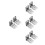 8Pz Kit Supporti Per Tende A Rullo Argento Facile Installazione Casa 10