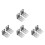 8Pz Kit Supporti Per Tende A Rullo Argento Facile Installazione Casa 4