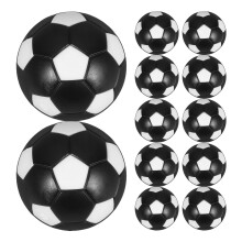 24St Mini Voetbalballen Zwart Hips Voor Tafelvoetbalspel En Vervanging