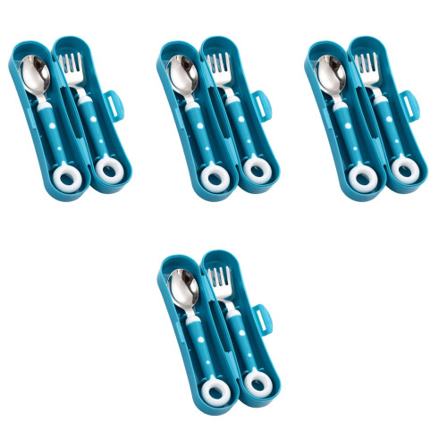 4Ensembles Tableware Silicone Durable Vert Fourchette 2