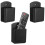 15Pcs Black TV Remote Holder Wall Mount with Pen Storage, Space-Saving 7