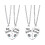 2Set Collana Cuore Cucito Set Laurea 2