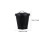 10Pz Contenitori Zincati Neri Con Coperchio, Desktop E Vasi 4