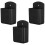 15Pcs Black TV Remote Holder Wall Mount with Pen Storage, Space-Saving 6
