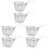 6Pz Scolare Olio Acciaio Per E Snack Argento 3