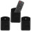 15Pcs Black TV Remote Holder Wall Mount with Pen Storage, Space-Saving 5