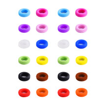 48Pares Protetores De Silicone Para Óculos Coloridos Sem Dor