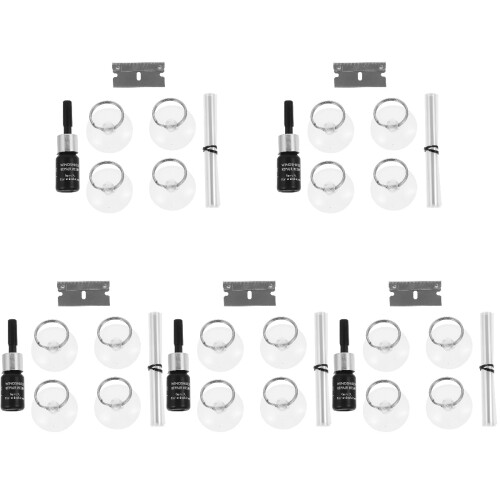 5Conjuntos Kit Profissional Para-Brisa Carro ABS E Aço Colorido 2