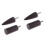 4Pcs Ebony Burnisher Black Electric Polished Head for 4