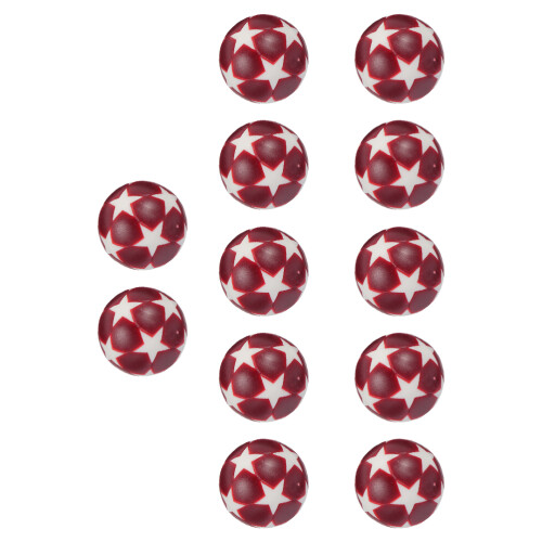 24Pcs Lightweight Plastic Foosballs for Desktop Table Soccer Game Fun