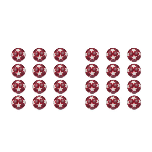 24Pcs Lightweight Plastic Foosballs for Desktop Table Soccer Game Fun 2