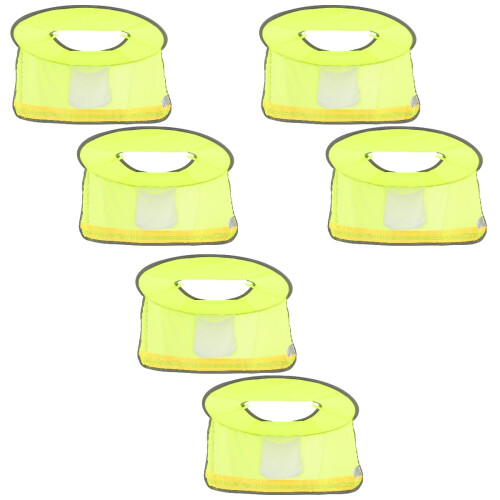 6St Hard Hat Sun Shade Neck Shield Full Rim Lichtgroen 2