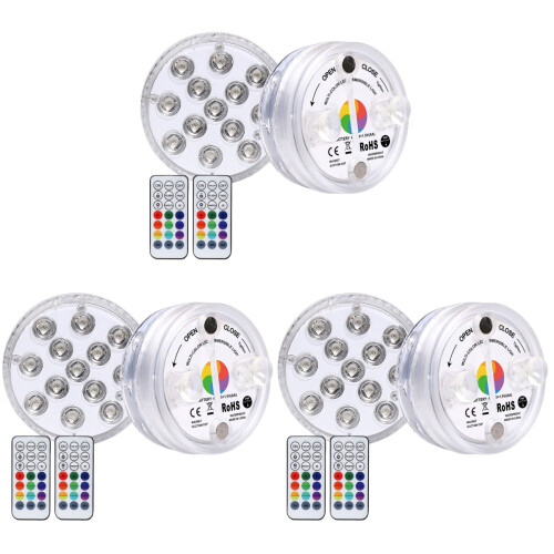 3Pz LED Subacquee in Trasparente Impermeabili 1