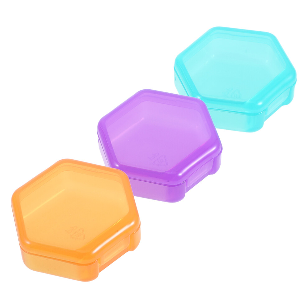 Villcase 6Pcs Multicolor Small Pill Container Plastic Travel Pill Box Organizer