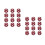 24Pcs Lightweight Plastic Foosballs for Desktop Table Soccer Game Fun 4