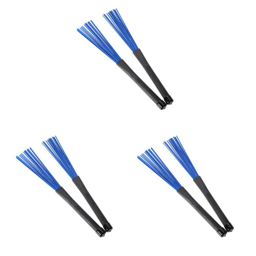 3St Uitschuifbare Nylon Drumsticks Zwart- Voor Rock Jazz 1