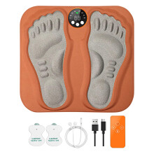 Foot Massager Mat with Remote, Electric Leg Massager, 29 Levels, 8 Modes, Rechargeable Design