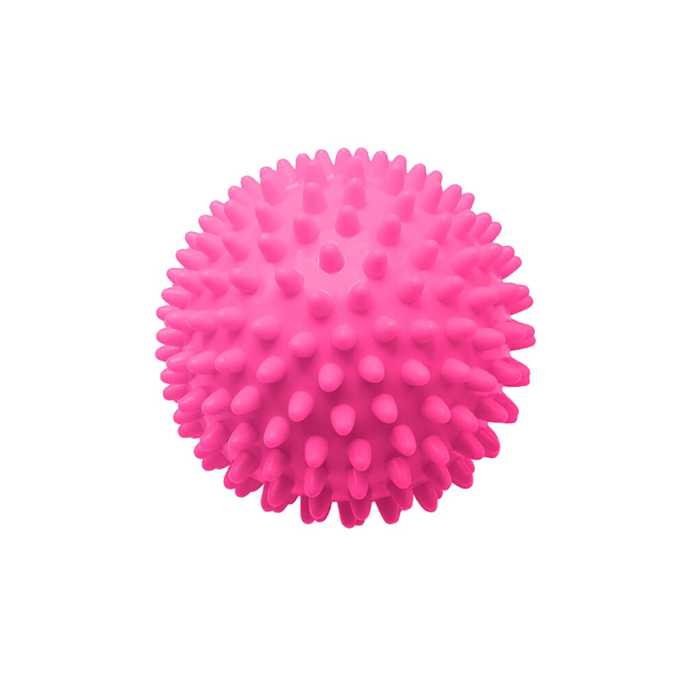 Pink Massage Ball For Deep Tissue And Plantar Fasciitis Relief, Spiky Foot Arch Trainer 7.5Cm