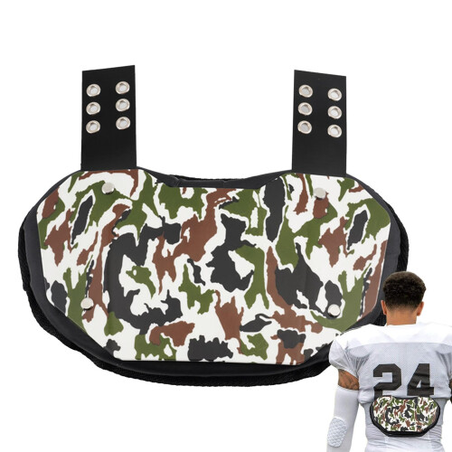 Football Backplates, Hard Outer Shell, Lower Back Protector with Adjustable Strap