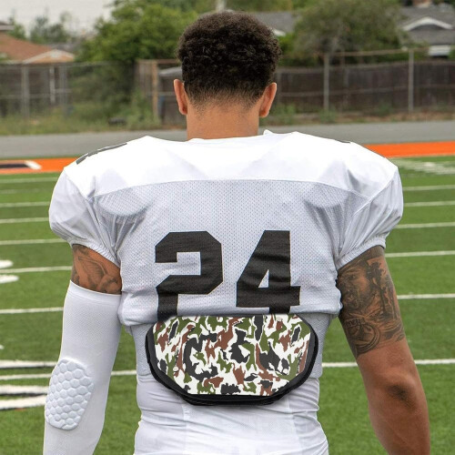Football Backplates, Hard Outer Shell, Lower Back Protector with Adjustable Strap 1