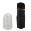 Powder Brush White Bristle Round Head Black Case 7
