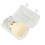 Powder Brush White Bristle Round Head Black Case 15