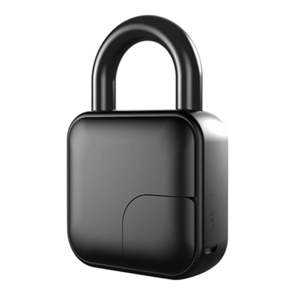Fingerprint Padlock Ip66 Waterproof Smart Biometric Lock With Hardened Steel Shackle For Door And Bike 9412369351319