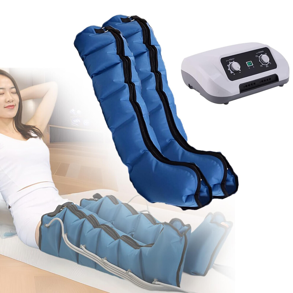 Leg Compression Massager with Lymphatic Drainage Boots, Adjustable Pressure for Leg Pain Relief