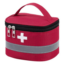 Red Cross Symbol, Compact Survival Kit: Empty First Aid Bag For Home, Outdoor, Travel, Camping, And Hiking, Designed With Multi-Pocket For Separate St