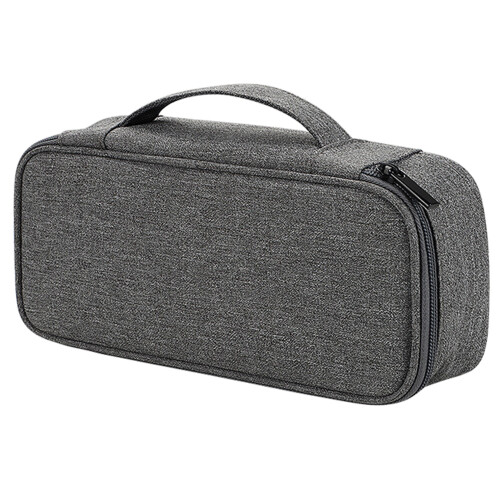 Travel Cable Organizer, Electronics Organizer Case With Mesh Pocket Storage, Waterproof Canvas Fabric For Secure Carry