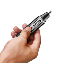 Multifunksjonspleiesett, kompakt og lett for trimming av nese og ører, oppladbart batteri, presisjonsblader, smertefritt design, stillegående drift