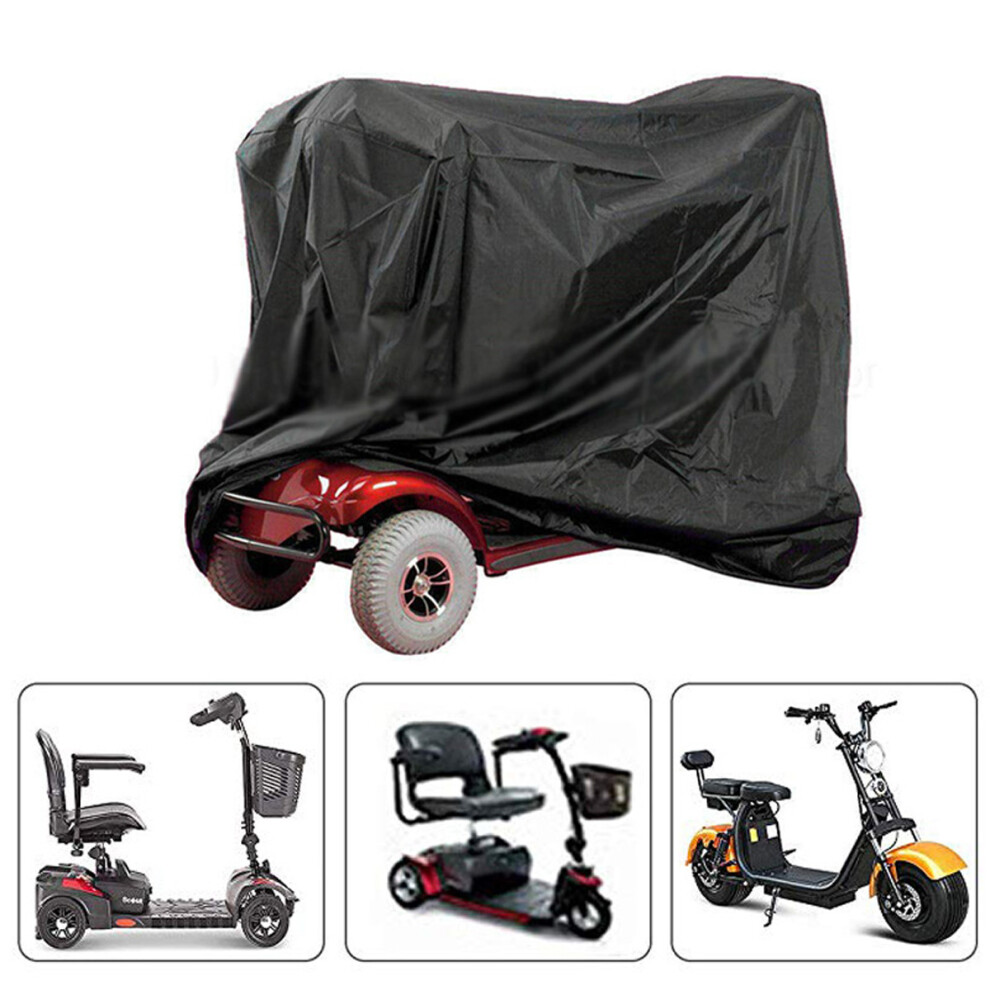 Electric Mobility Scooter Cover, Heavy Duty Oxford Fabric Waterproof Windproof All Weather Protection Cover, Mobility Scooter Accessories for Outdoor