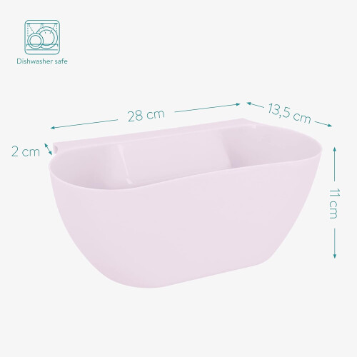 Eco-Friendly Collecting Tray for Kitchen Waste, White Hanging Kitchen Trash Can Foldable Waste Bin for Space Saving, Efficient Kitchen Preparation (2