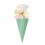 Multipurpose Ice Cream Cone with Ribbon Bowknot-Green 1