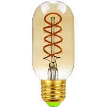 Jantárové sklo, pätica E26, vintage LED žiarovky s technológiou úspory energie, retro rúrkový štýl, teplé svetlo, super tenké