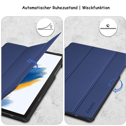 Capa fina para Galaxy Tab A8 de 10,5 polegadas (2022), com função de ativação/desativação automática e ângulo de suporte ajustável. 2