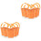 10Stk Miniature Eimer Orange Für Kinder Strand Und Zuhause 3