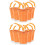 10Stk Miniature Eimer Orange Für Kinder Strand Und Zuhause 5