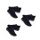 3Pares Running Gimnasio Negro Material Transpirable 10