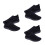 3Pares Running Gimnasio Negro Material Transpirable 6
