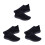 3Pares Running Gimnasio Negro Material Transpirable 7