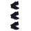 3Pares Running Gimnasio Negro Material Transpirable 9
