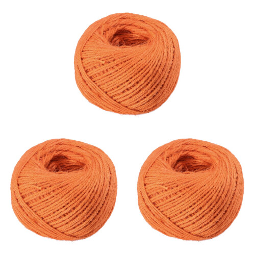 3Stk Orange Jute Schnur Robust Für Geschenk Garten Feier 1